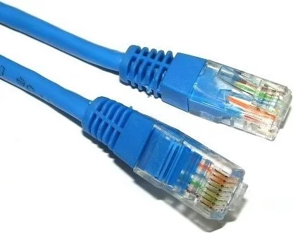 PATCH CORD UTP SPACER Cat5e, cupru-aluminiu, 1 m, albastru, AWG26, „SP-PT-CAT5-1M-BL” (timbru verde 0.08 lei)