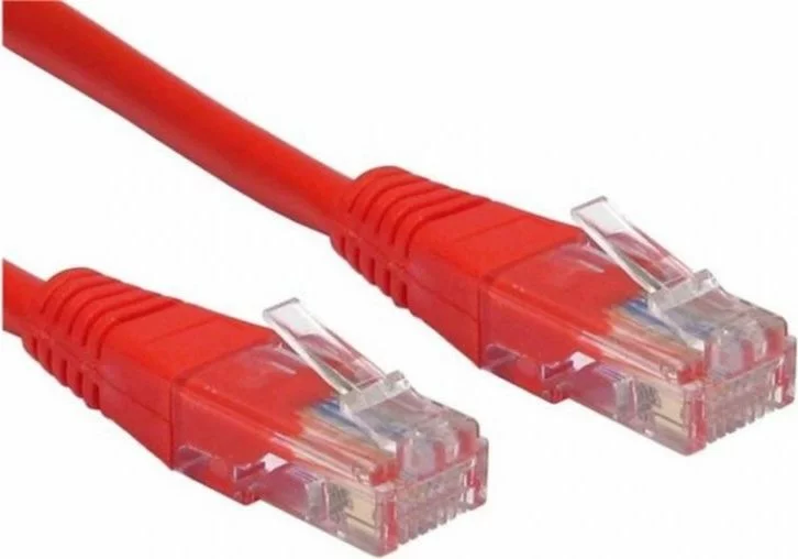 PATCH CORD UTP SPACER Cat5e, cupru-aluminiu, 5 m, rosu, AWG26, „SP-PT-CAT5-5M-R”/ 45505695 (timbru verde 0.18 lei)