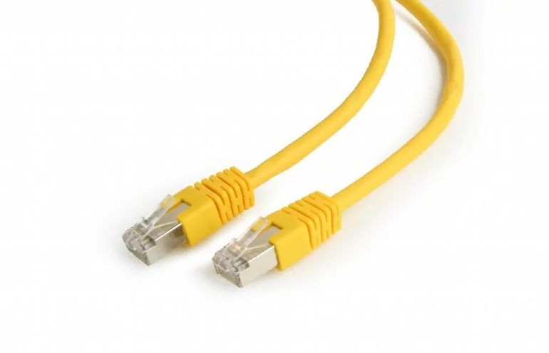 PATCH CORD UTP SPACER Cat5e, cupru-aluminiu, 10 m, galben, AWG26, „SP-PT-CAT5-10M-Y” (timbru verde 0.18 lei)