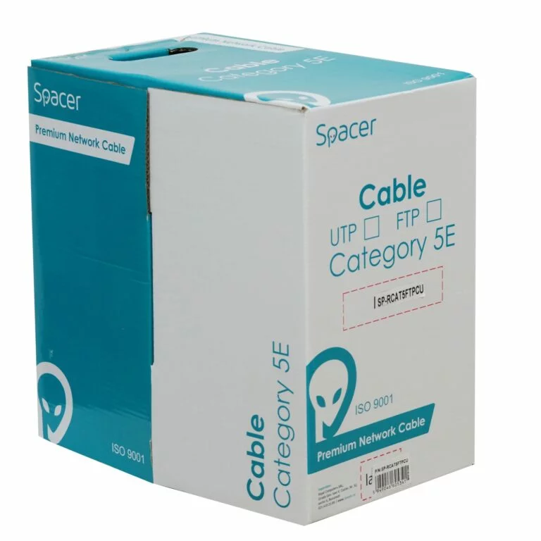 ROLA CABLU FTP SPACER Cat5e, 305m, Cupru 100%, Solid, AWG24, diam. 0.51mm, supr.0.21mm2 ,