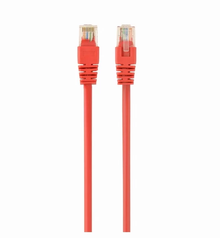 PATCH CORD UTP SPACER Cat5e, cupru-aluminiu, 0.25 m, rosu, AWG26, „SP-PT-CAT5-0.25M-R” (timbru verde 0.08 lei)