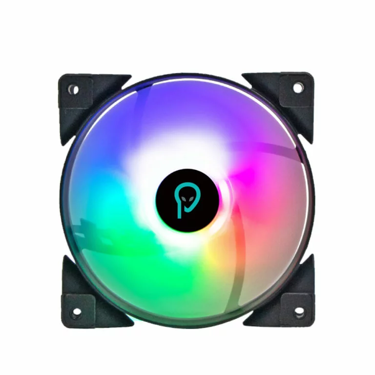 VENTILATOR SPACER PC Silent 120x120x25 mm ARGB light cu diferite setari ale jocului de culori, posibilitate conectare fan hub, Hydraulic Bearing, 39CFM, conector 3-pin „SPFC-120-3P-RGB” (timbru verde 0.18 lei)