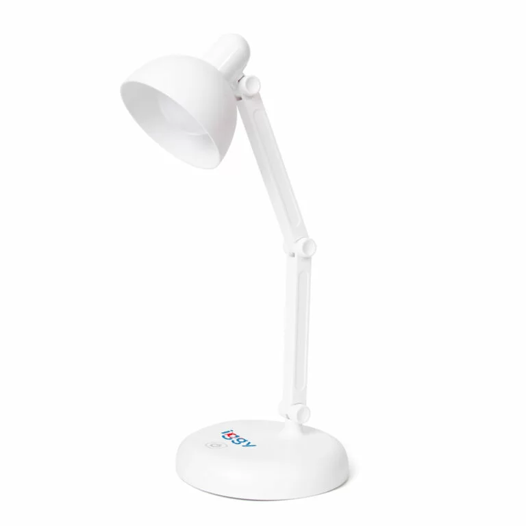 LAMPA BIROU LED Iggy,100 lumen,3 trepte intens lum,buton tactil on/off,mat ABS,conec: cablu USB inclus/3 baterii AA (neincluse),durata viata bec LED 50000h,alb „IGDL-LED-LAMP” (timbru verde 0.45 lei)