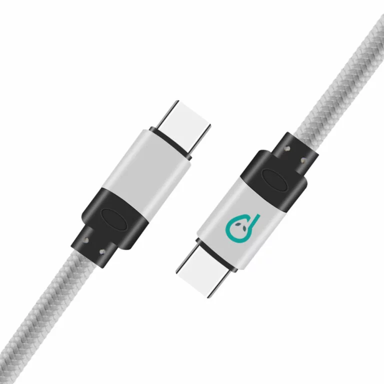 CABLU alimentare si date SPACER, pt. smartphone, USB Type-C (T) la USB Type-C(T), braided, ambalaj punga, 1.8m, silver „SPDC-TYPEC-TYPEC-BRD-SL-1.8” (timbru verde 0.08 lei)