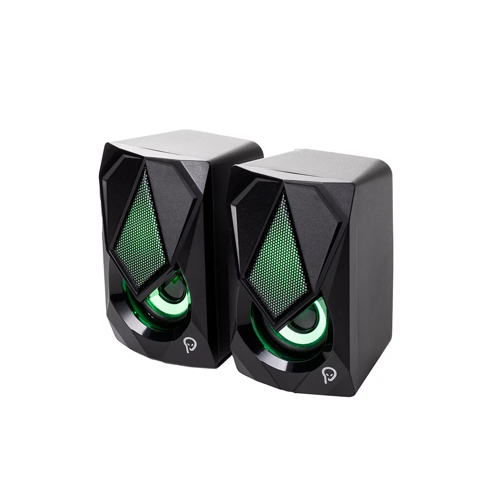 BOXE SPACER Gaming 2.0, RMS: 6W (2 x 3W), control volum, 2 x LED, USB power, black, „SPB-STORM” (timbru verde 2.00 lei)