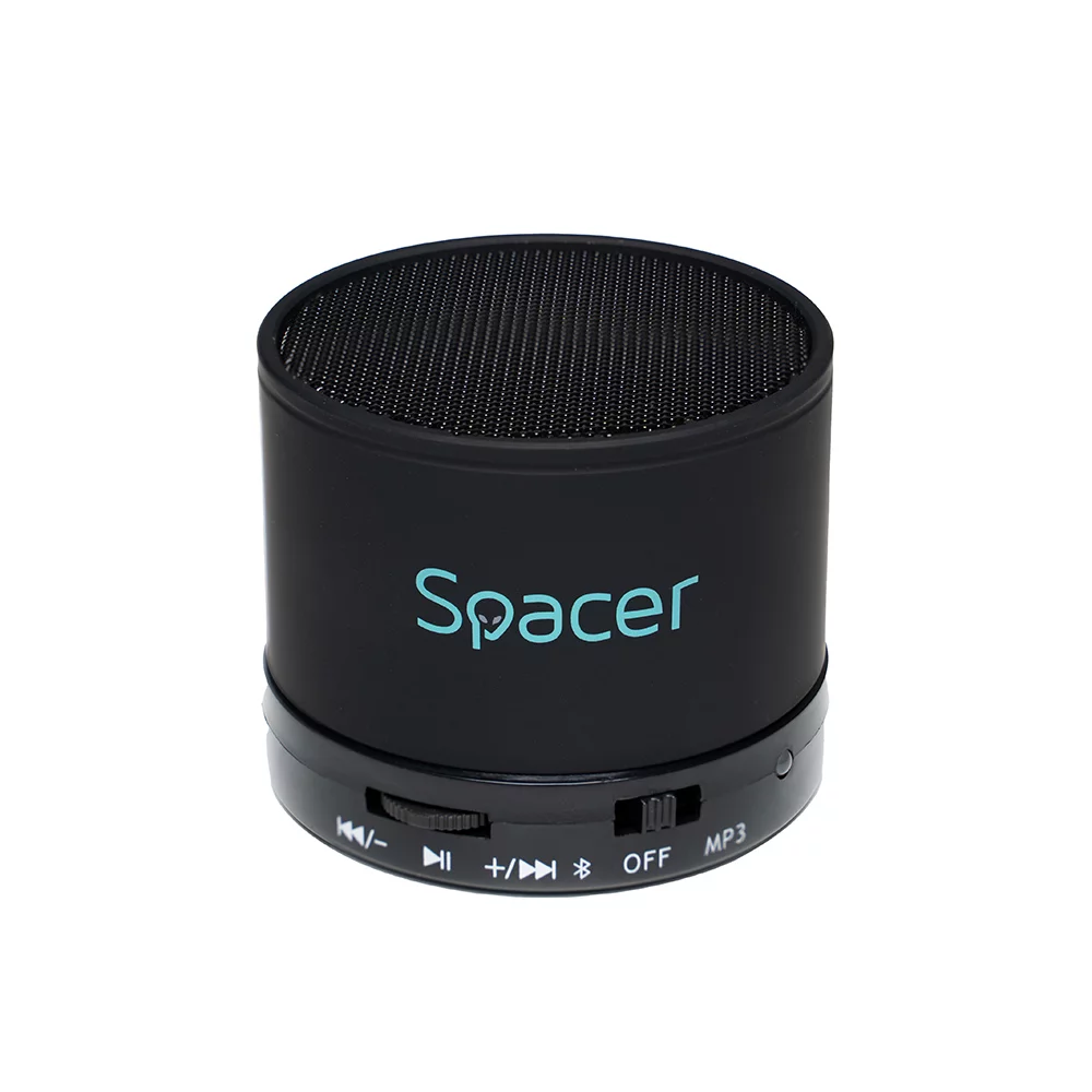 BOXA SPACER portabila bluetooth TOPPER, RMS: 3W, control volum, acumulator 520mAh, timp de functionare pana la 5 ore, distanta de functionare pana la 10m, incarcare USB, BLACK, „SPB-TOPPER-BLK” (timbru verde 0.18 lei)