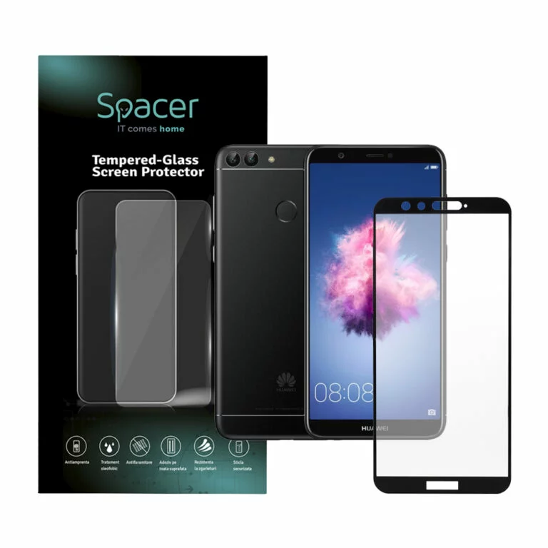 FOLIE STICLA Spacer pentru Huawei P Smart S, grosime 0.3mm, acoperire totala ecran, strat special anti-ulei si anti-amprenta, Tempered Glass, sticla 9D, duritate 9H „SPPG-HU-P-SS-TG”