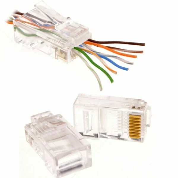Mufa RJ45 UTP SPACER, Cat6 PassThrough, 100buc/punga,