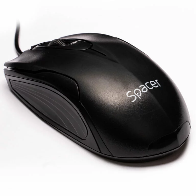 MOUSE Spacer, PC sau NB, cu fir, USB, optic, 800 dpi, butoane/scroll 3/1, , negru, „SPMO-M11” (timbru verde 0.18 lei)