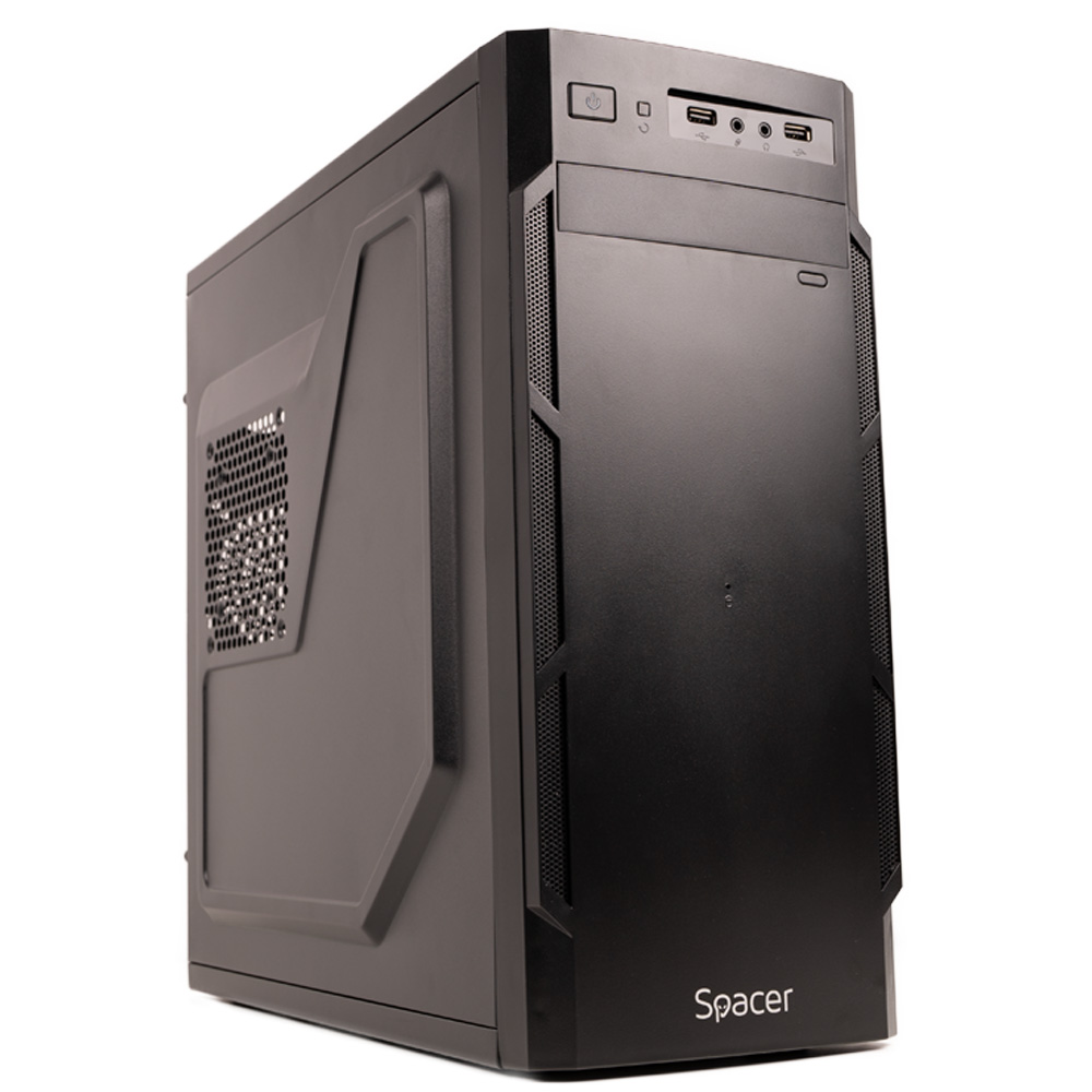 CARCASA SPACER, Middle Tower, ATX, „KRYPTON”, fara sursa, USB 2.0 x 2, Jack 3.5mm x 2, „SPC-KRYPTON”