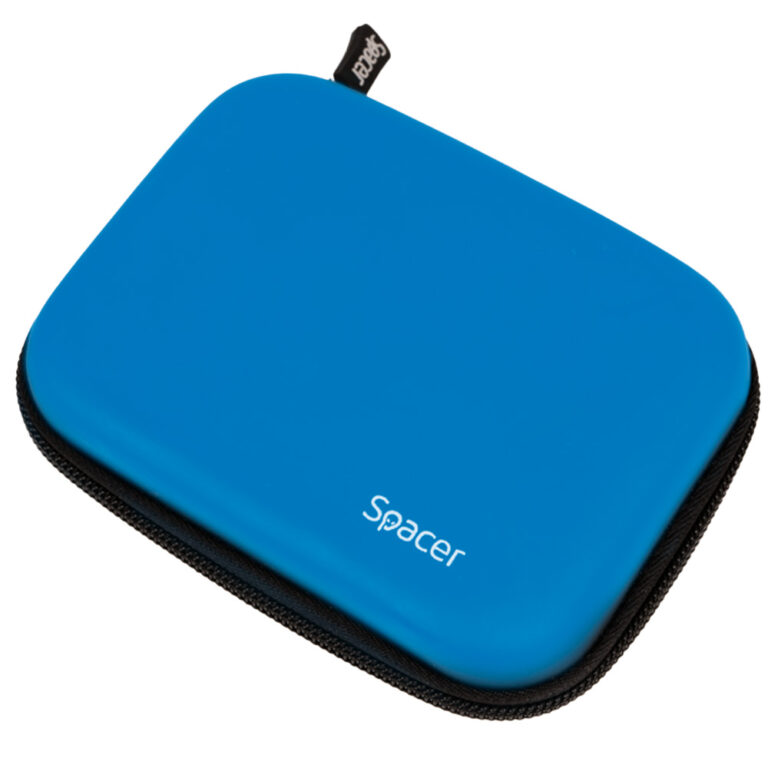 HUSA SPACER, pt HDD, buzunar intern plasa, albastru, „SPHD-001-BL”