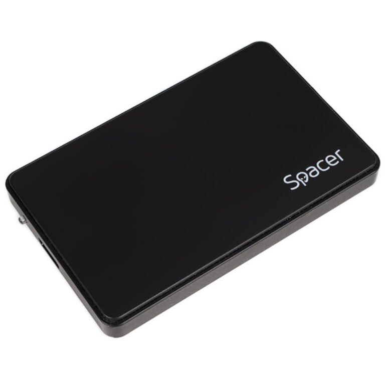 RACK extern SPACER, pt HDD/SSD, 2.5 inch, S-ATA, interfata PC USB 3.0, Husa piele sintetitca, plastic, negru, „SPR-25612” 45506249 (timbru verde 0.8 lei)
