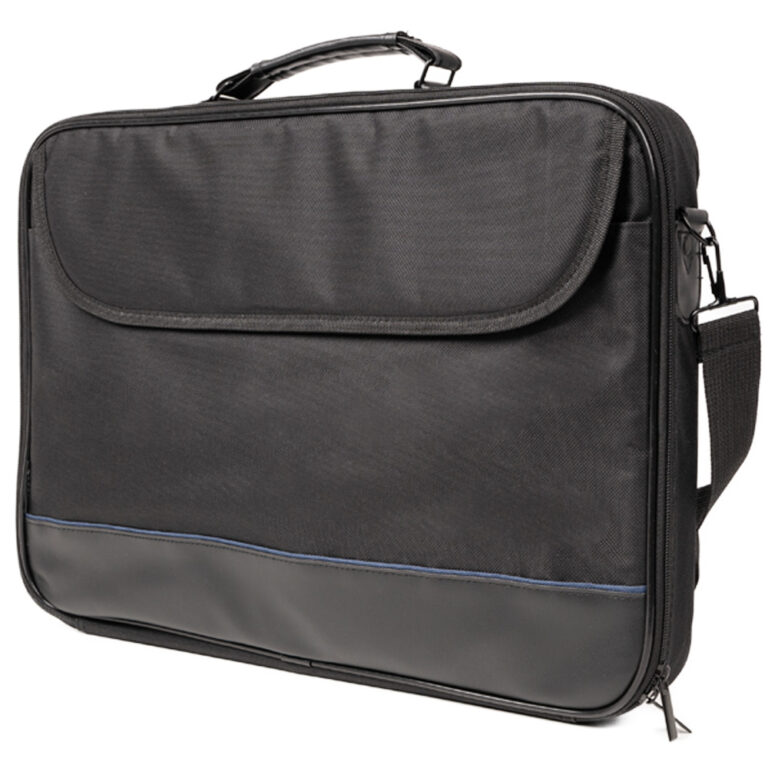 GEANTA SPACER, pt. notebook de max. 17.3″, 1 compartiment, buzunar frontal, waterproof, nylon, negru, „Hans”, „SPSB-HANS-BK”
