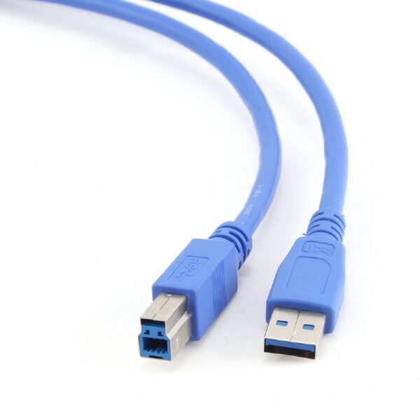 CABLU USB SPACER pt. imprimanta, USB 3.0 (T) la USB 3.0 Type-B (T), 1.8m, albastru, „SPPR-USB3m-USBBm-1.8-BL”
