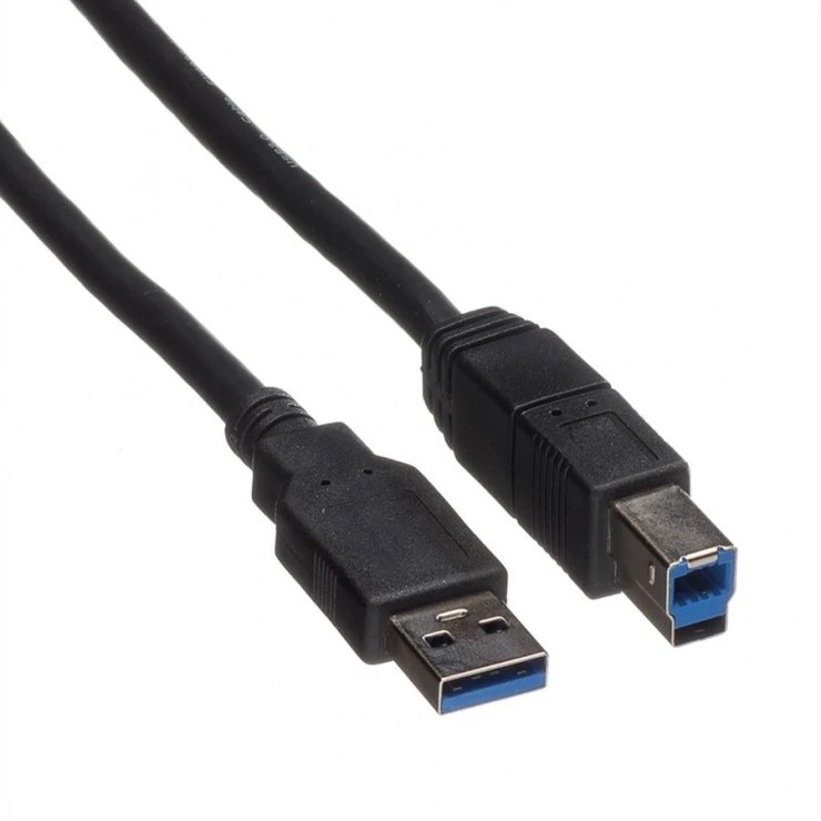 CABLU USB SPACER pt. imprimanta, USB 3.0 (T) la USB 3.0 Type-B (T), 1.8m, black, „SPPR-USB3m-USBBm-1.8”