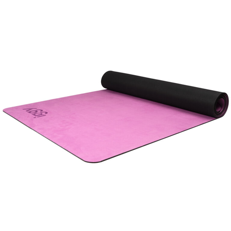 SALTEA YOGA Iggy, material cauciuc natural acoperit cu suede (microfibra), dimensiune 1830 x 680 x 4 mm, purple „IGMT-YOGA-SUD”