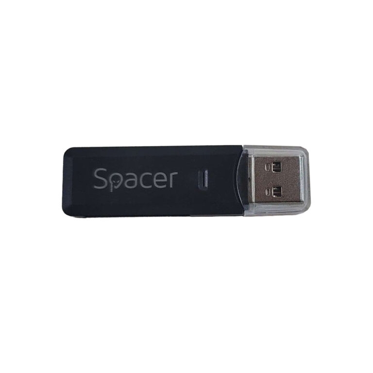 CARD READER extern SPACER, interfata USB 3.0, citeste/scrie: SD, micro SD, Negru, „SPCR-USB3-02” (timbru verde 0.18 lei)