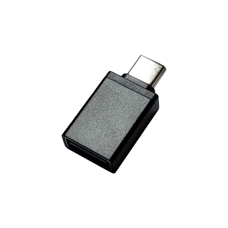 ADAPTOR Spacer pt. smartphone, de la USB 2.0 (Mama) la Type-C (Tata), negru, „SPAD-USBF-TYPECM-02” (timbru verde 0.08 lei)