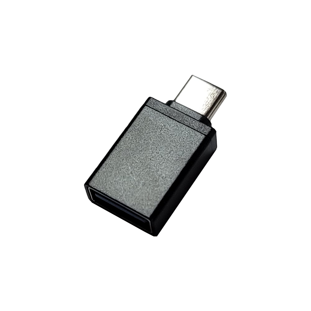 ADAPTOR Spacer pt. smartphone, de la USB 2.0 (Mama) la Type-C (Tata), negru, „SPAD-USBF-TYPECM-02” (timbru verde 0.08 lei)