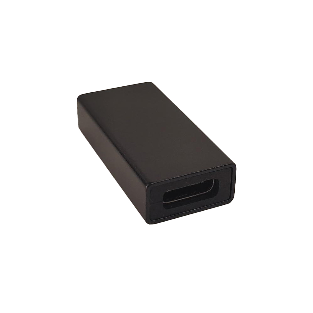 ADAPTOR Spacer pt. smartphone, de la USB 2.0 (Mama) la Type-C (Mama), negru, „SPAD-USBF-TYPECF-01” (timbru verde 0.08 lei)