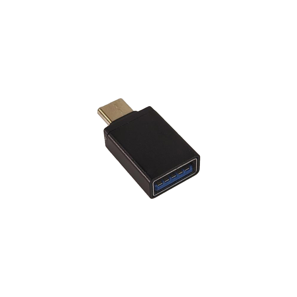 ADAPTOR Spacer pt. smartphone, de la USB 2.0 (Mama) la Type-C (Tata), negru, „SPAD-USBF-TYPECM-02” (timbru verde 0.08 lei)