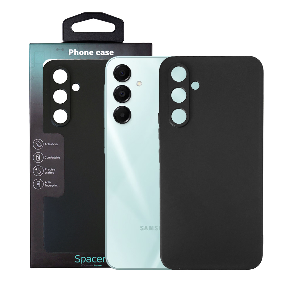 Husa Samsung Galaxy A16 Spacer, negru, grosime 1.5mm, material flexibil TPU „SPPC-SM-GX-A16-TPU”